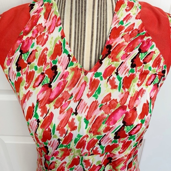 E P pro New York Golf Tennis dress Womens medium Mesh insets Sleeveless Floral - Picture 4 of 10